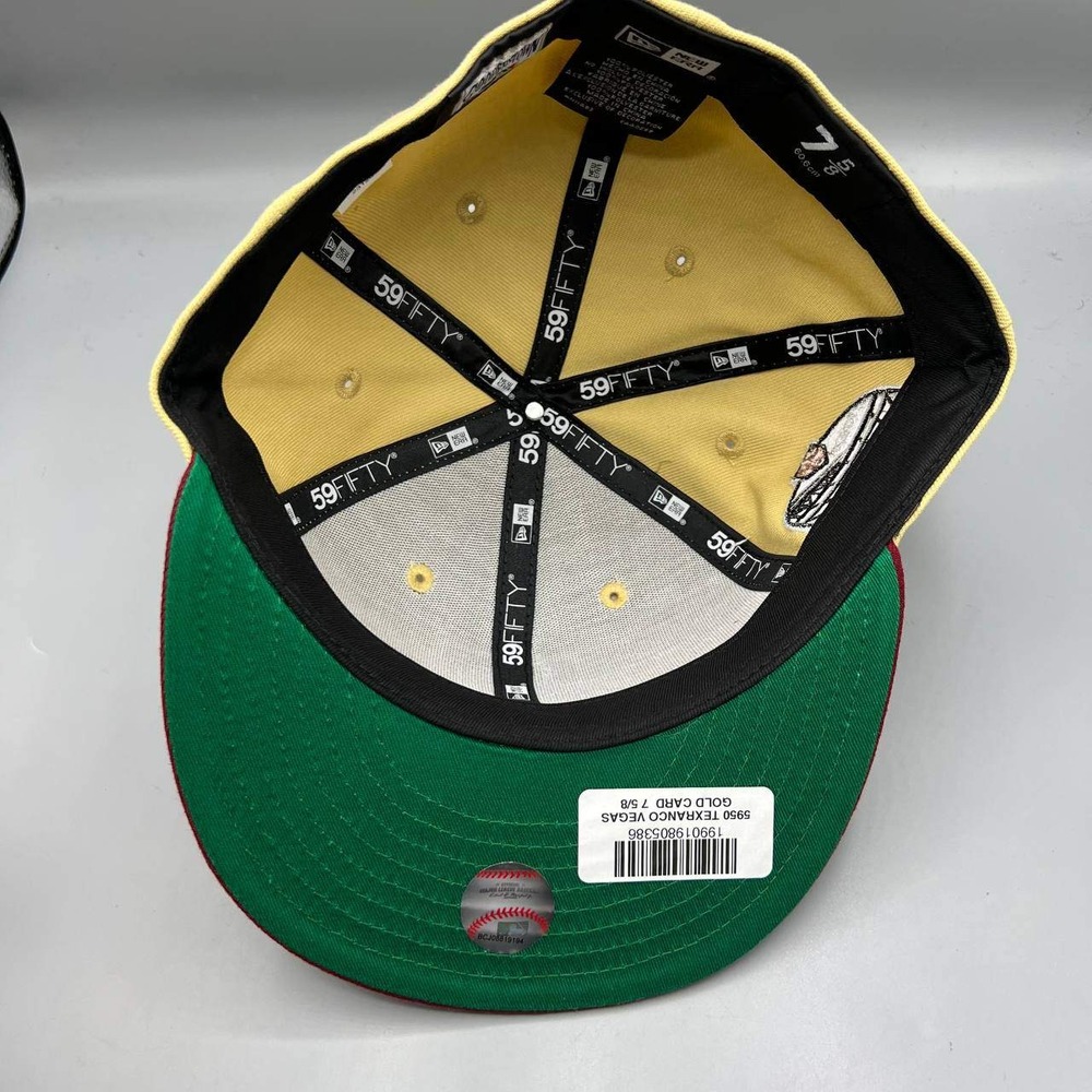 Texas‎ Ranger Hat Men 7 5/8 Beige Red 59Fifty New Era MLB Fitted Cap - Picture 2 of 8